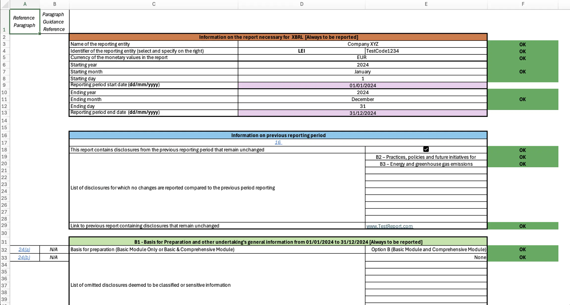 Mockup of a chaotic spreadsheet